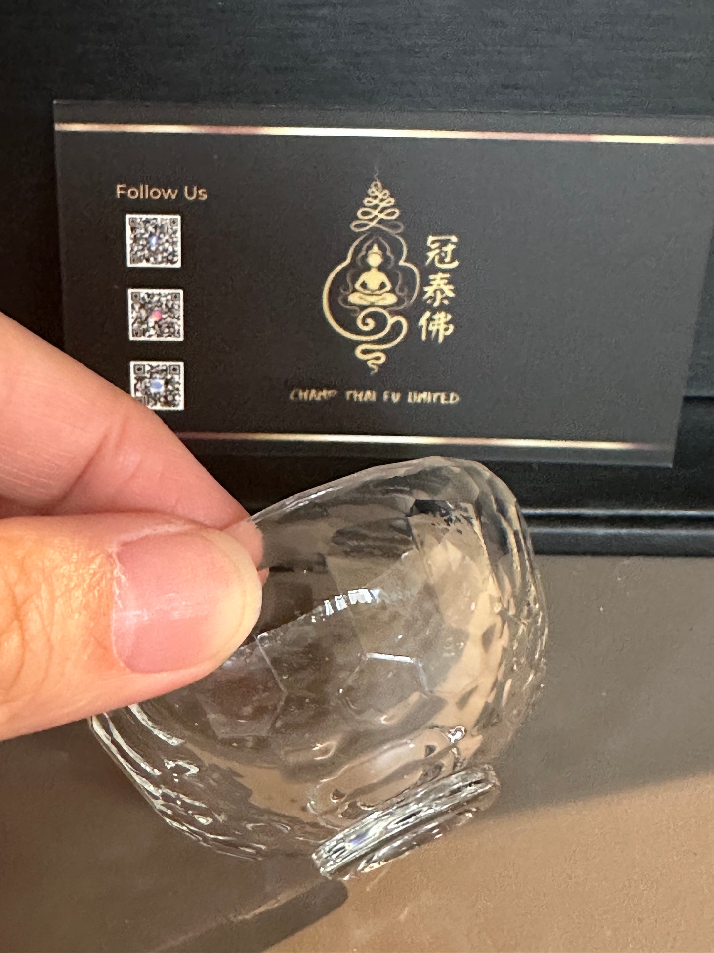 Glass offering cup