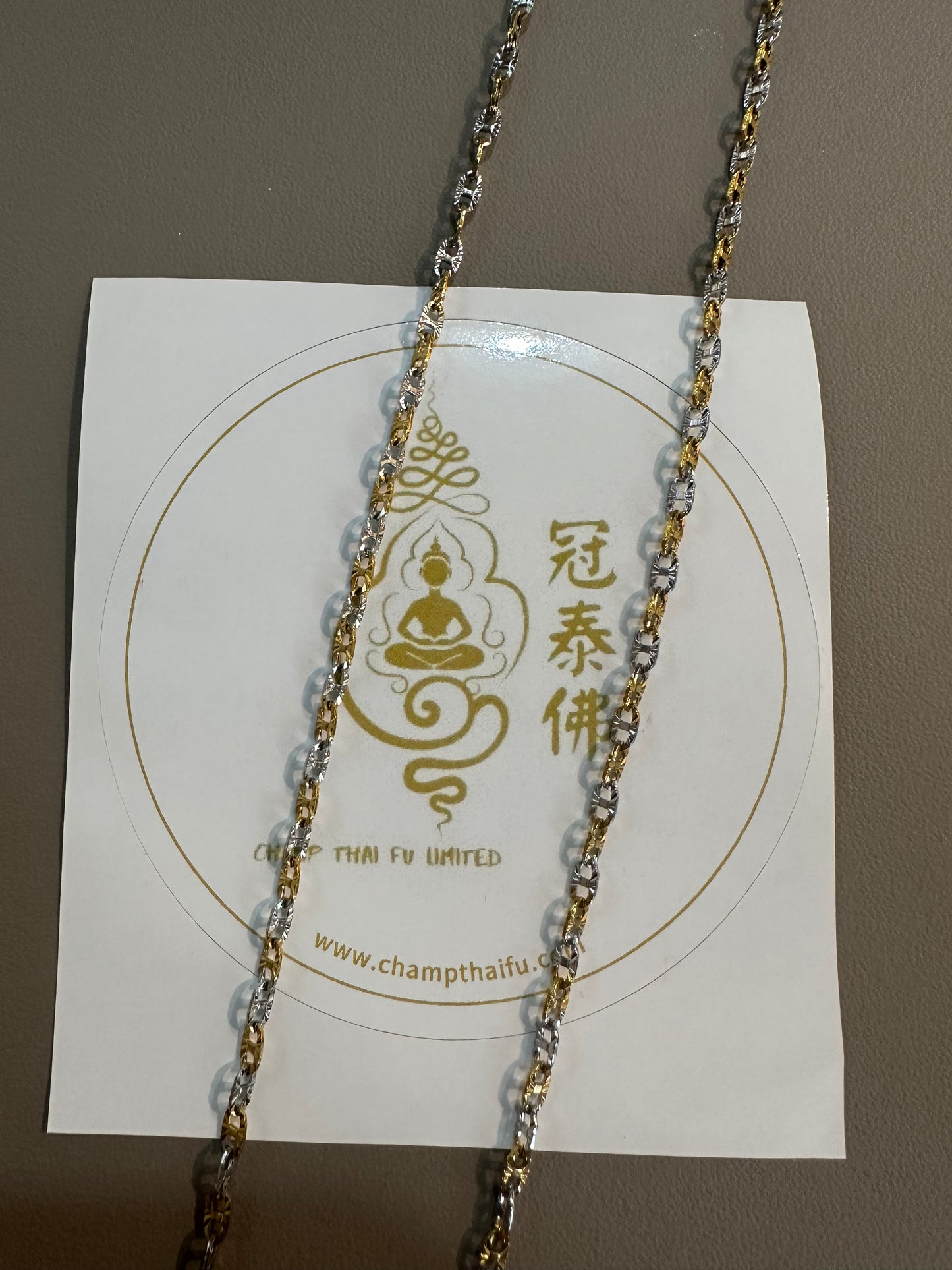雙色8字型單掛 頸鏈