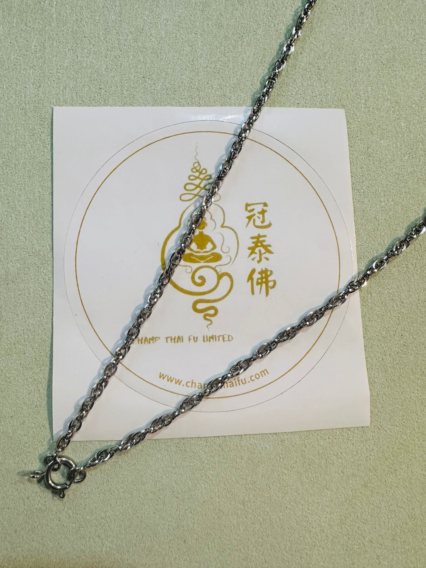 Twisted chain single necklace