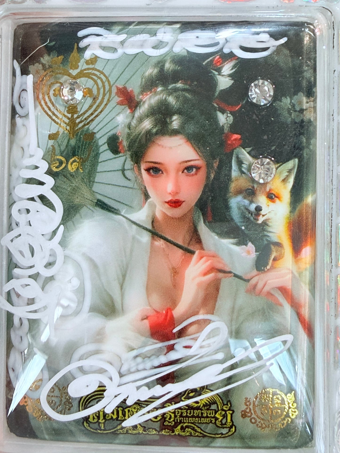 阿贊歐查 第69期 九尾狐仙佛牌 大模 白色防水殼