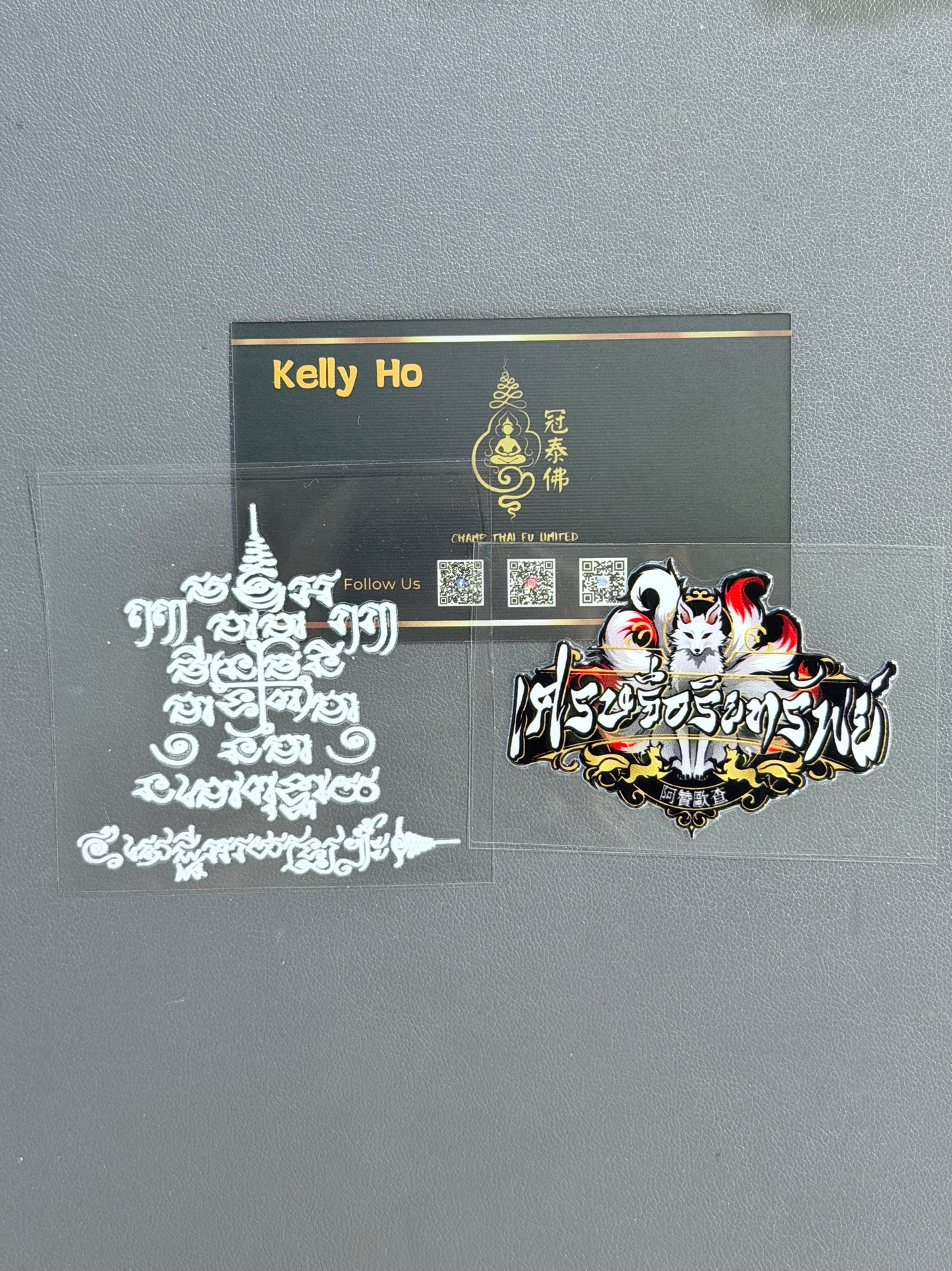 阿贊歐查 Aj. O cha 富豪祖師神符·九尾狐仙手機符貼 ✨