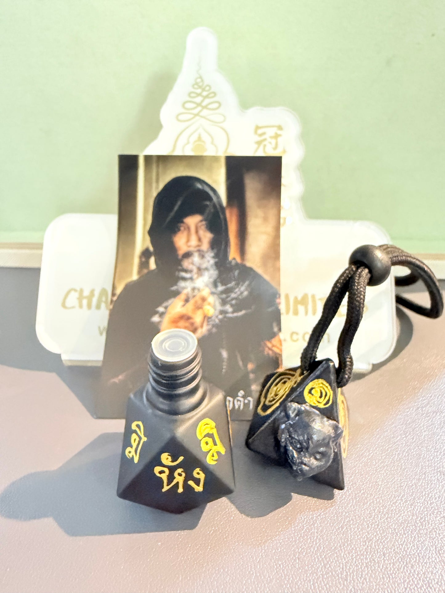 阿贊班迪暗夜·黑金香水車掛