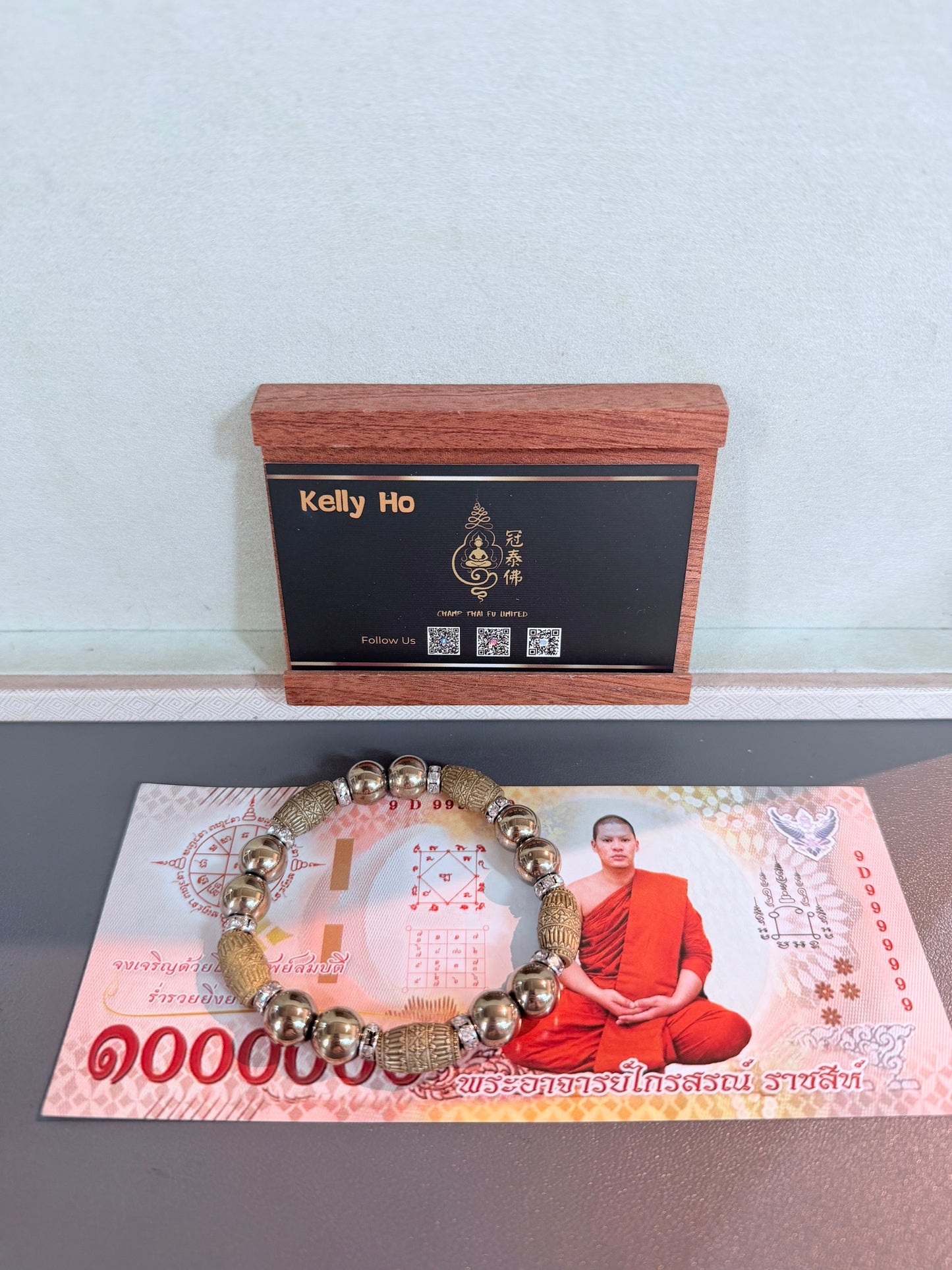 ★百萬父祖賜財魯士爺爺 暴富成願擊鼓手串 （送招財錢母）
