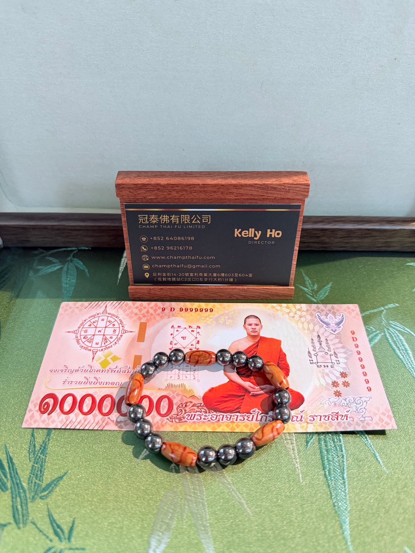 🔥大城府百萬父祖賜財魯士爺爺 力泥靈木手串 招財聖物