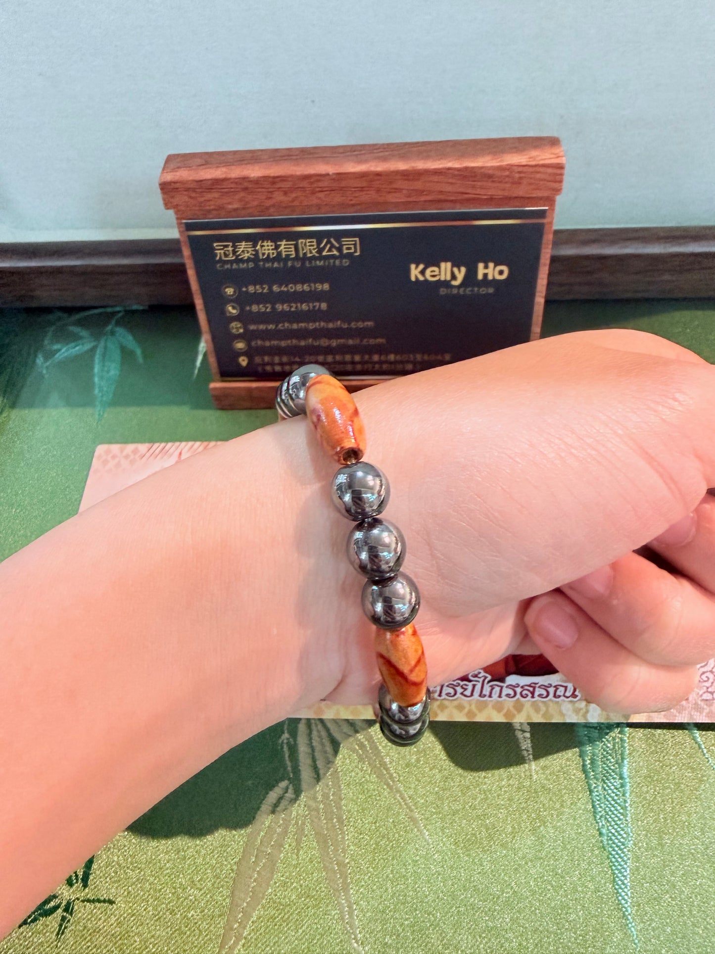 🔥大城府百萬父祖賜財魯士爺爺 力泥靈木手串 招財聖物