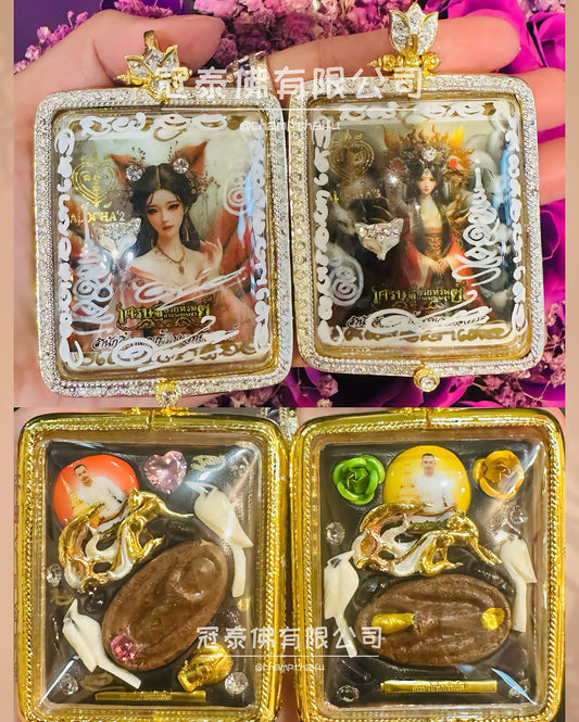 阿贊歐查 佛曆2566年拜師大法會 九尾狐仙公主系列後古巴康斌 烏瑪女神（雪山女神）大模特別版限量