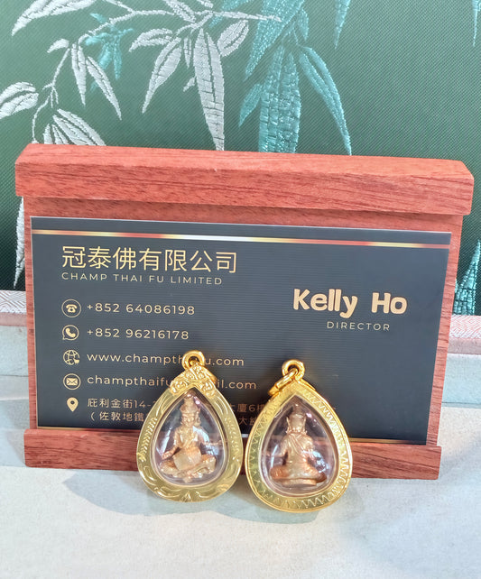 大城府百萬父祖賜財魯士爺爺原廟 佛曆2569年 魯士波給佛牌已鑲鍍金防水殼