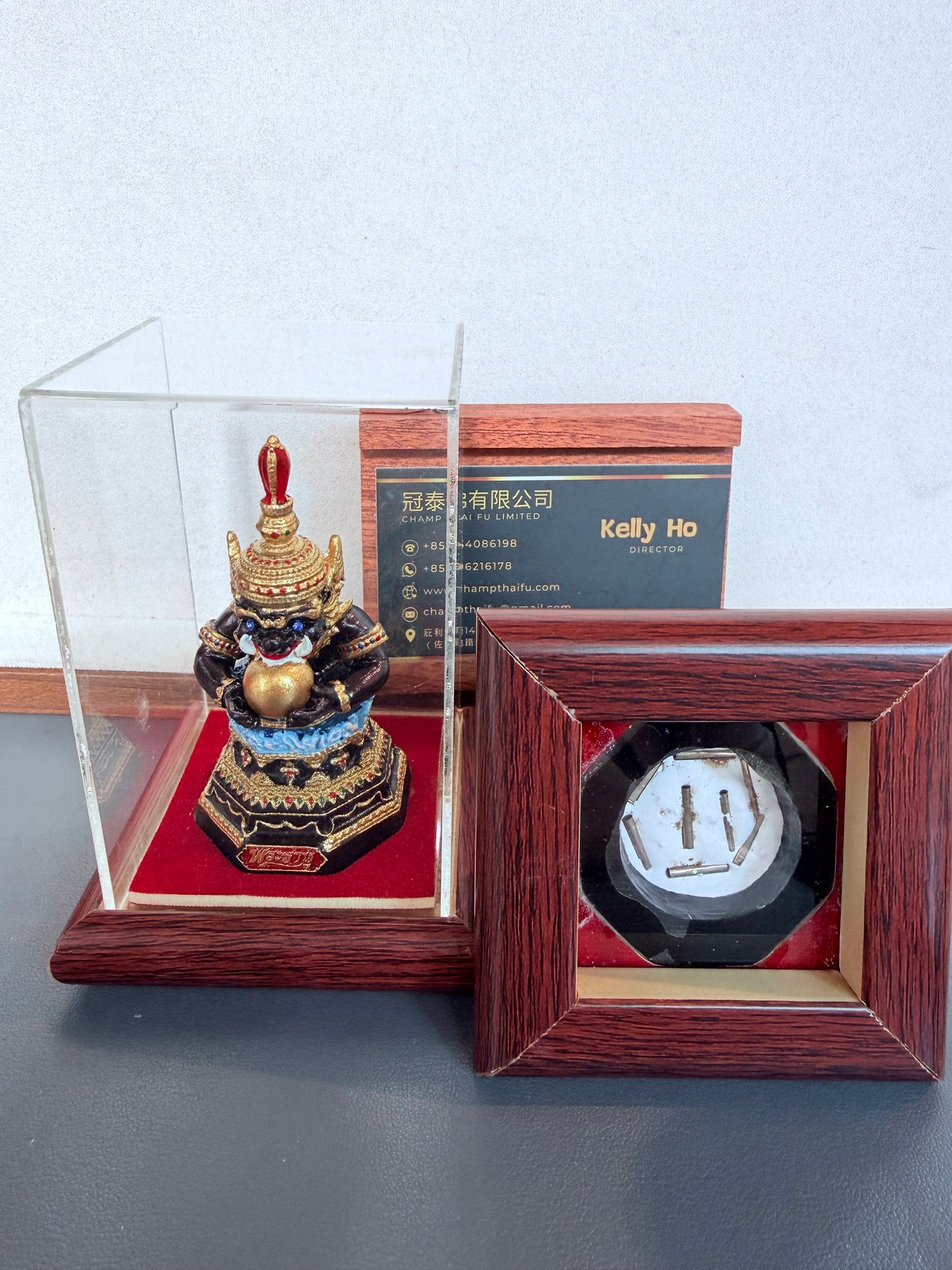 🕉️ 佛曆2556年 龍婆靚 彩繪拉胡小立尊 🕉️