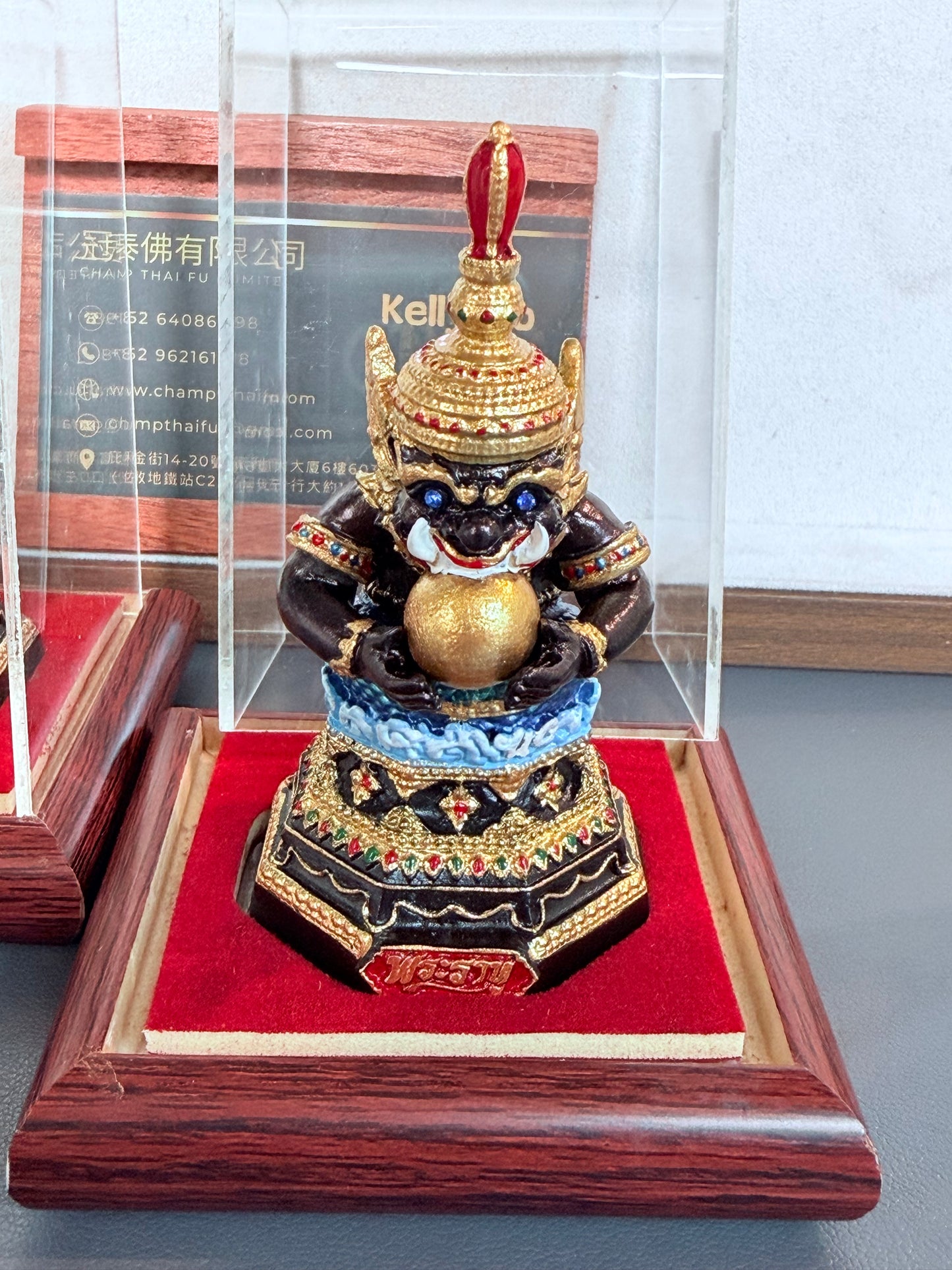 🕉️ 佛曆2556年 龍婆靚 彩繪拉胡小立尊 🕉️