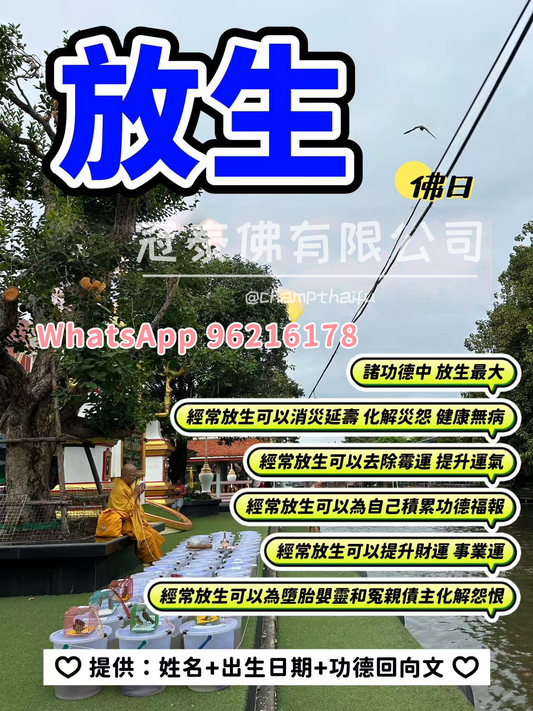 班彭泰寺 佛日放生魚