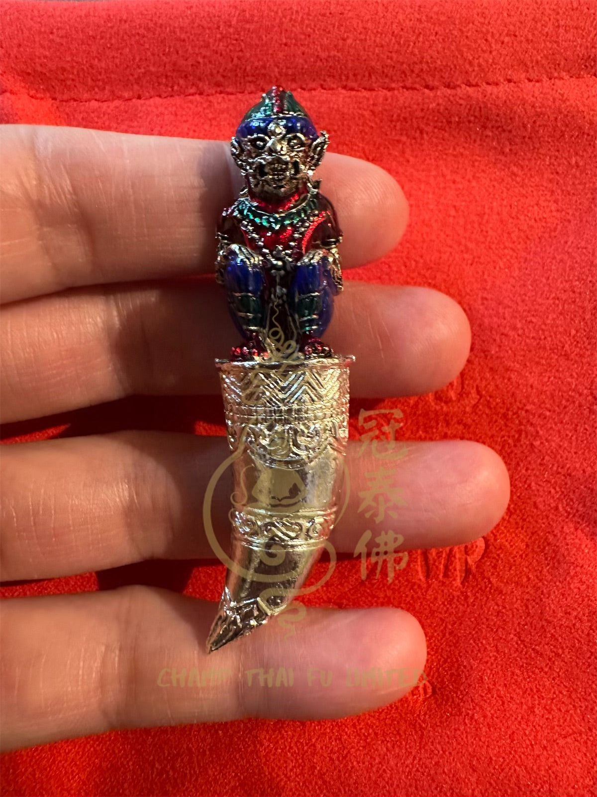 百歲聖僧🙏🏻龍普lm督造的第一期2566年 哈努曼坐著尖牙 富有而幸運的一代 Rich Chok Lap 模型