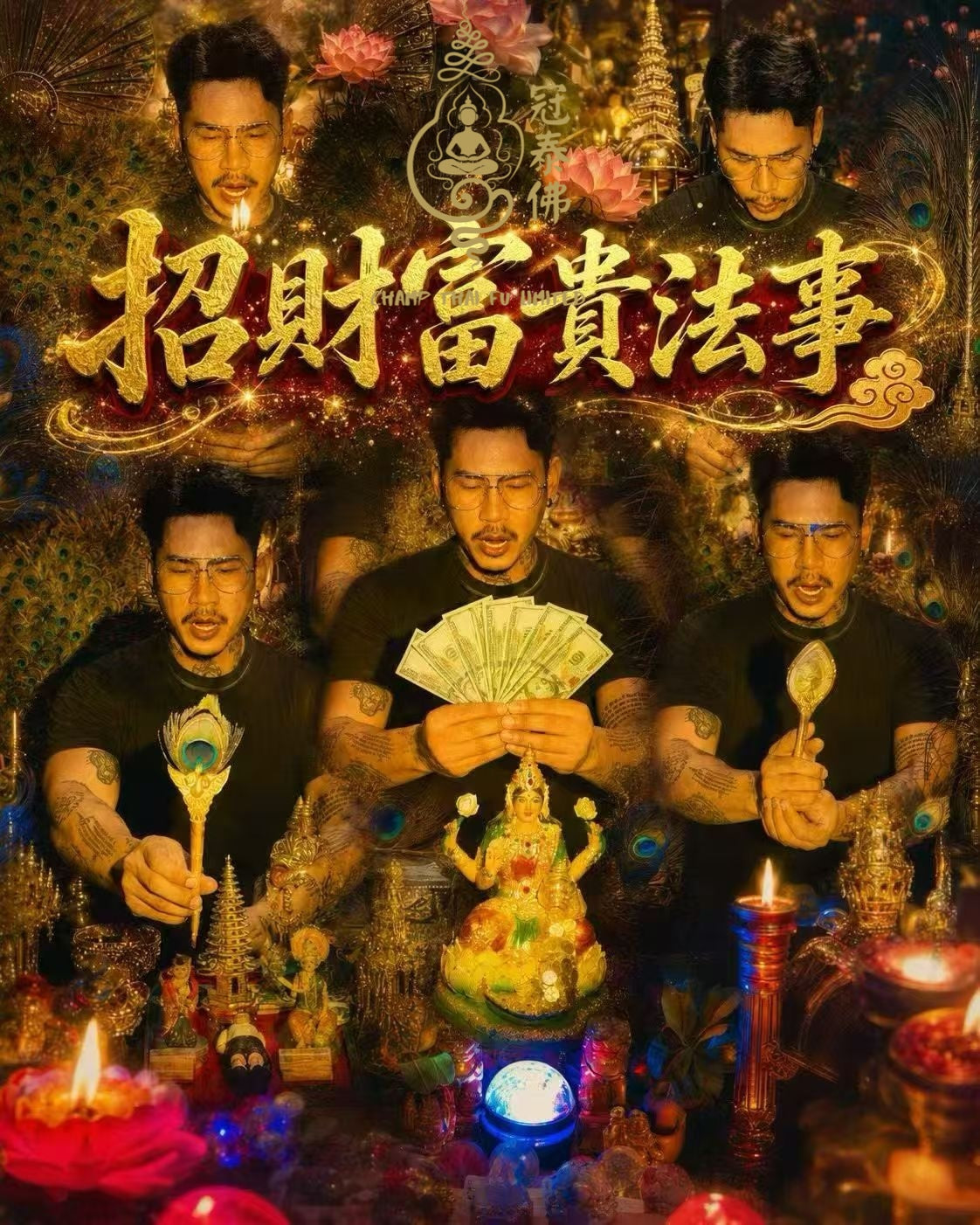 阿贊孔雀【招財富貴法事💰】每天也接單，付款後約14天左右回圖、影片